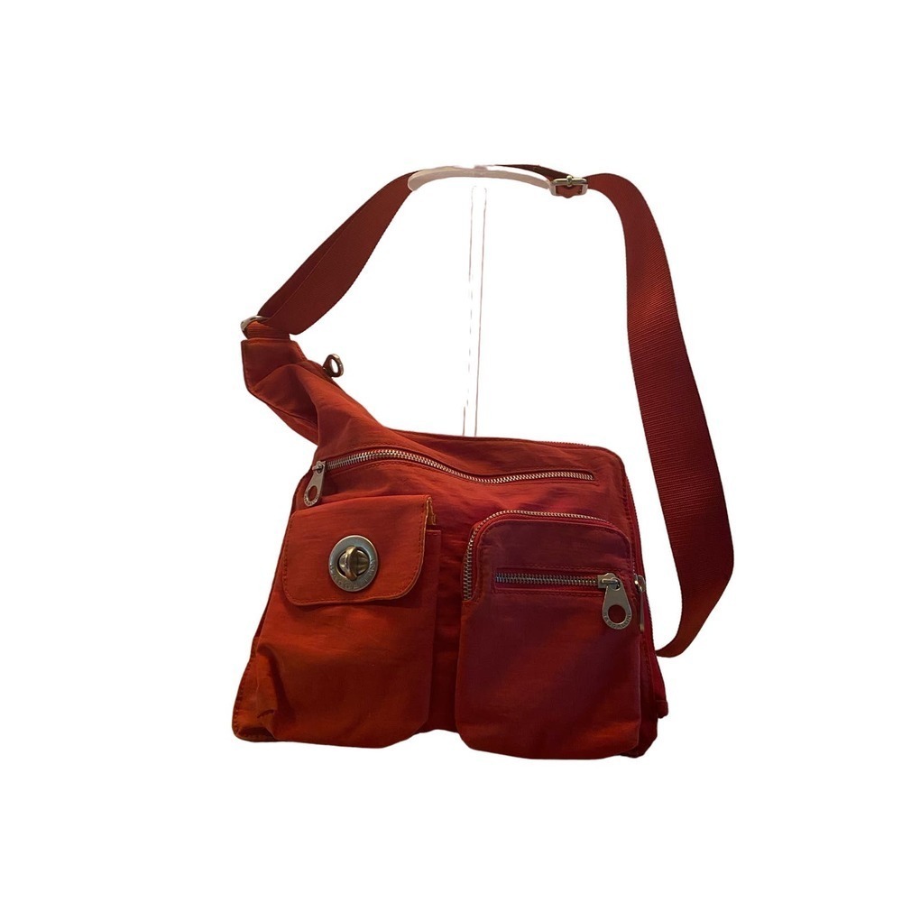 Baggallini burnt orange nylon travel bag